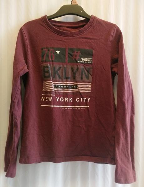 Dievčensky bordový top s motívom, alive, 146-152, alive,152