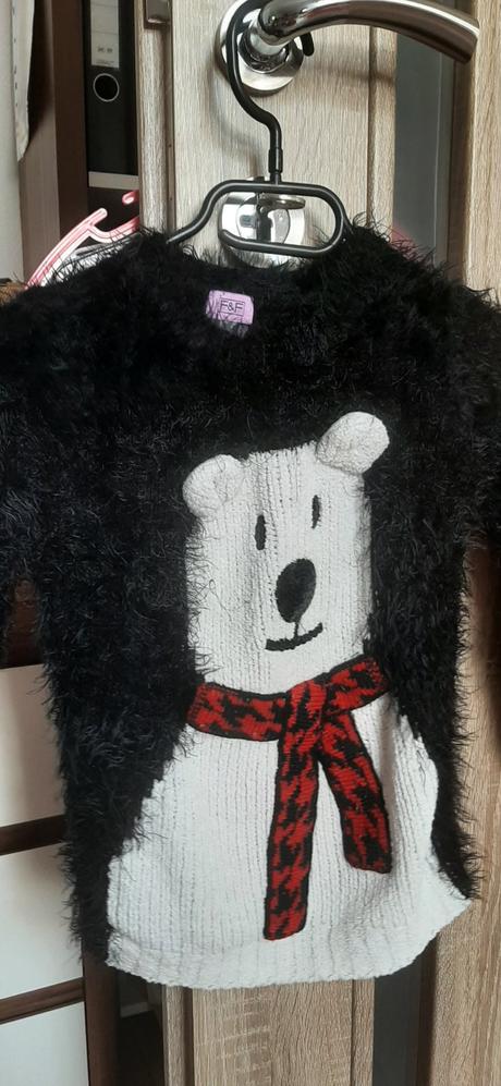 Hunaty svetrik s macom 7-8r, f&f,128