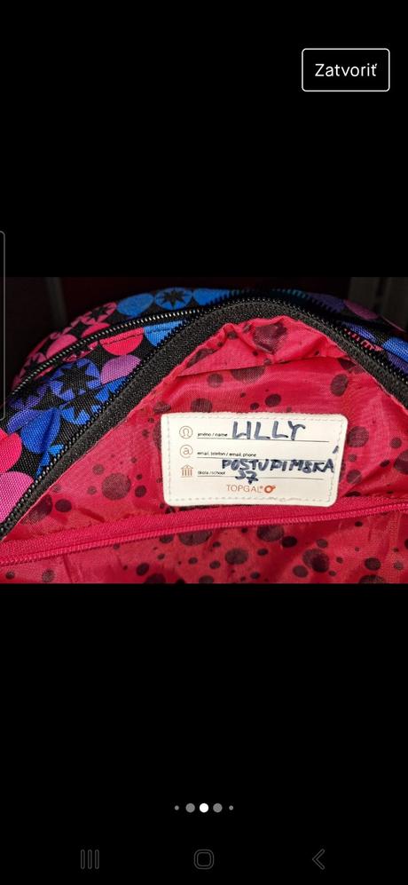 Skolsky batoh topgal, 