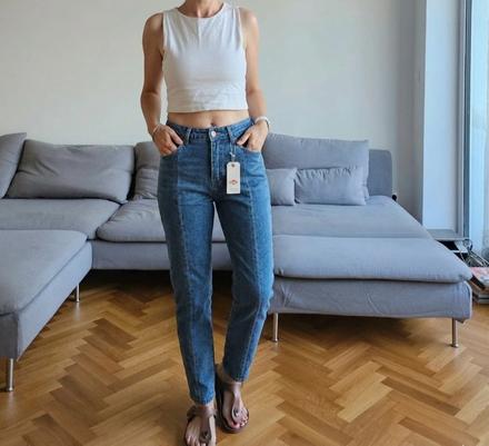 Rifle s vysokym pasom mom fit w27 l32, lee cooper,s