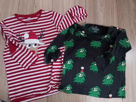Vianočné tričká, h&m,116