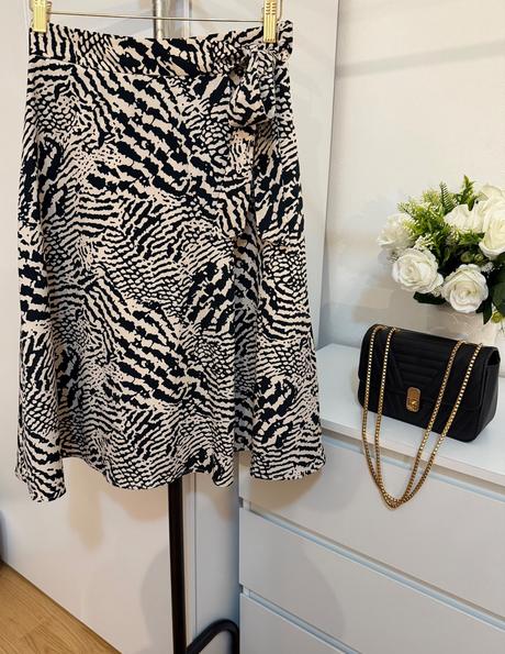 Elegantná orsay sukňa - zebra print, orsay,xs