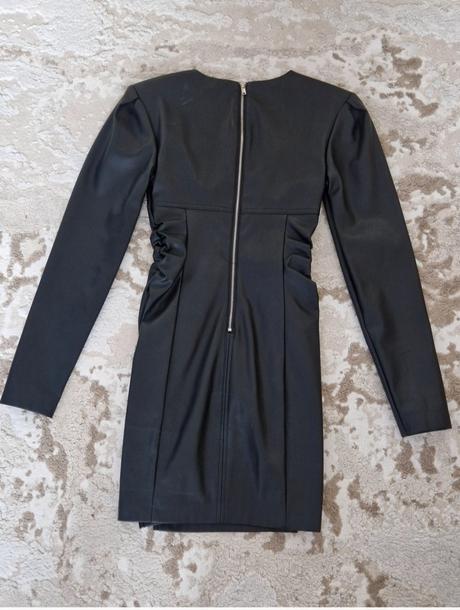 Bershka koženkové šaty, bershka,xs