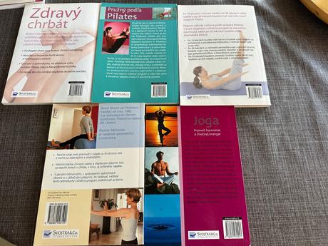 Knihy pilates, joga,
