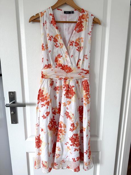 Krásne letné šaty od mexx s oranžovými a červenými, mexx,42