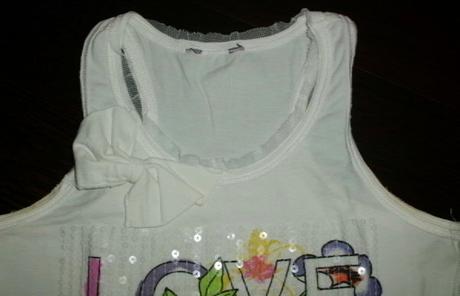 Milé tielko s flitríkovou aplikáciou - 134/140, 134