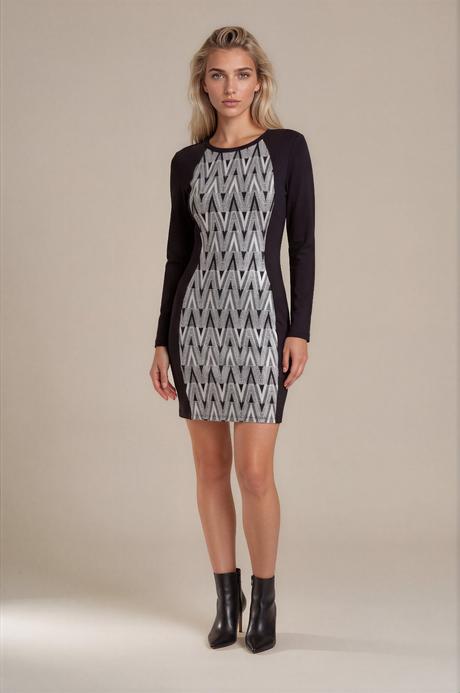 Štýlové šaty s geometrickým vzorom, h&m,m
