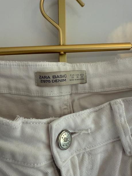 Dámske biele rifle zara, zara,38