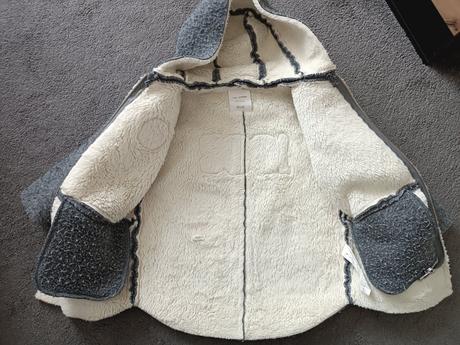 Teplý prechodný kabátik, zara,122