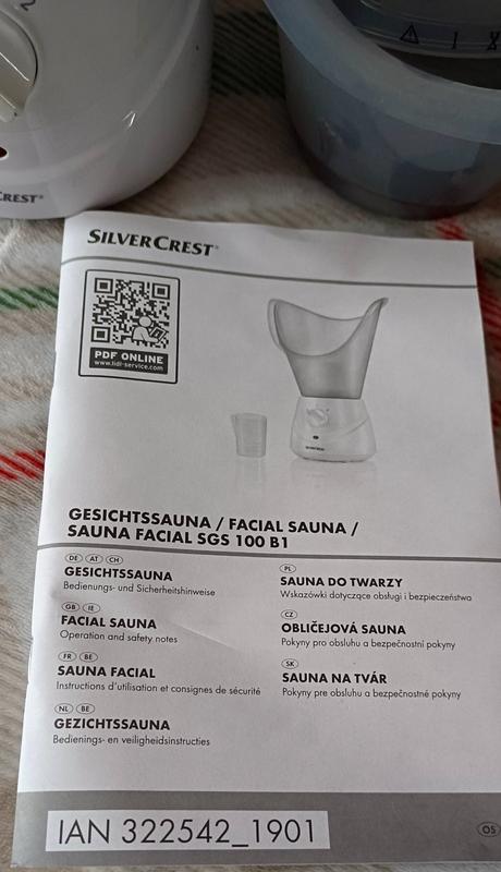 Sauna na tvár sgs 100 b1,