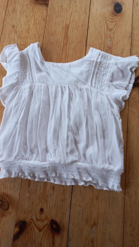 Biela dievčenská blúzka veľ.128, 128