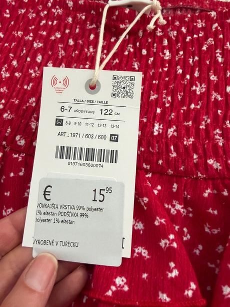 Sukňa zara s visačkou, zara,116