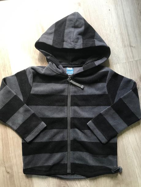 Mikina fleece pruhy 4-5 rokov, reserved,110