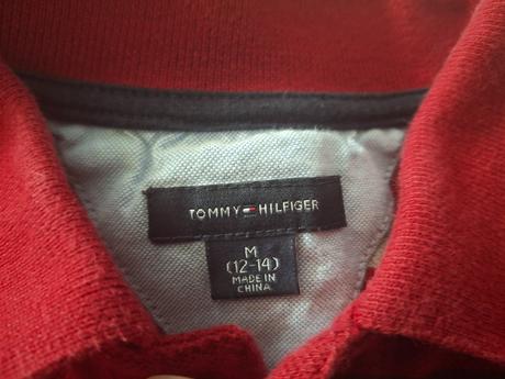 Tričko s golierom tommy hilfiger - veľmi  dobrý st, tommy hilfiger,152