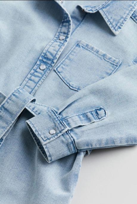 Rifľové šaty, h&m,128