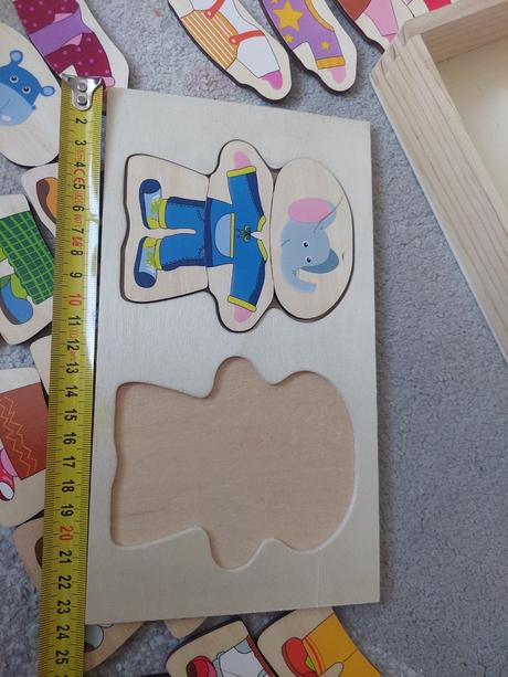 Drevená vkladacka zvieratka,