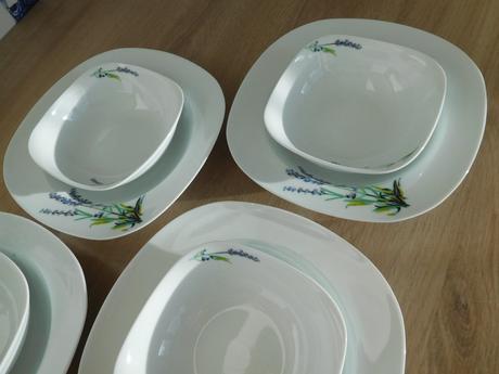 Taniere s miskami porcelánové-6+6,, 