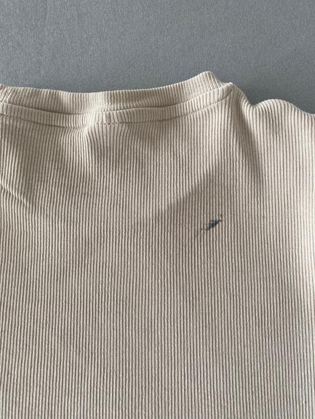 Bezove crop top tricko, lindex,140