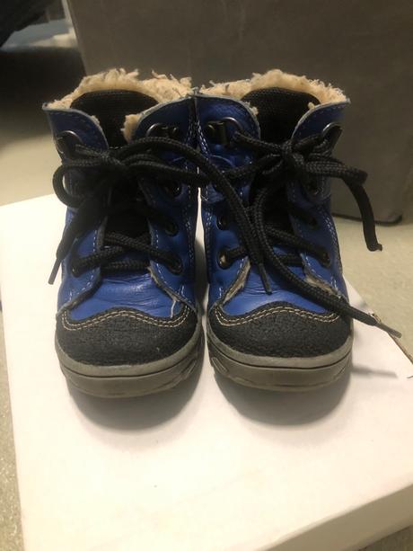 Zimné kožené kožušinkou zateplené čižmičky, 21