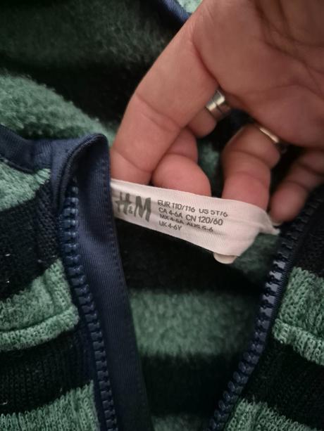 Teplá mikina h&m 110/116, h&m,116