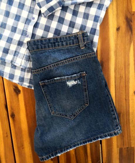 Riflové šortky reserved s vysokým pásom, reserved,s