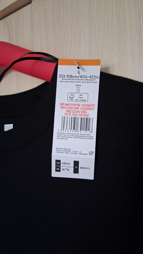 Čierne trickove šaty 46, f&f,46