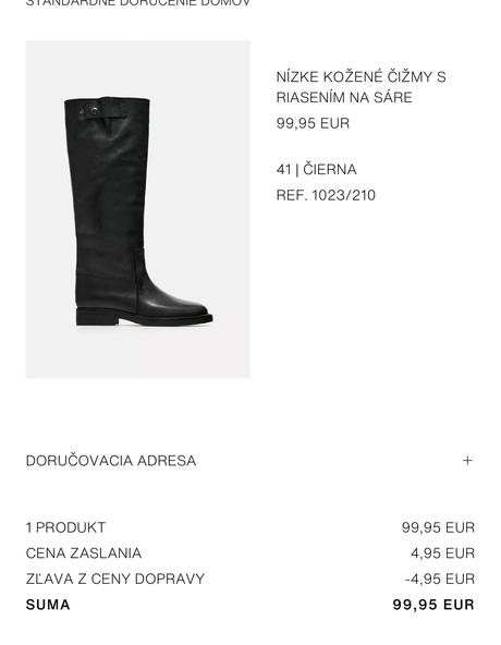 Kožené čižmy, zara,41