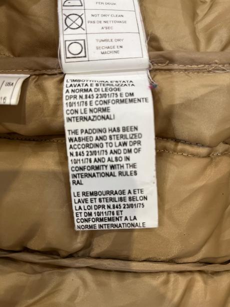 Montereggi point kabát pravé husacie páperie, l