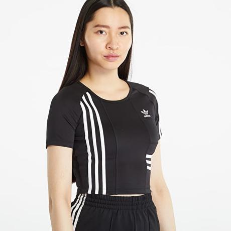 Adidas originals crop top - ikonické 3 pruhy, adidas,38 / m