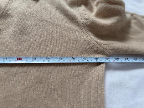 Luxusný sveter zo kašmíru klasický polo golier, m