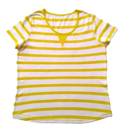 Tričko jablkovo zelený prúžok, 42