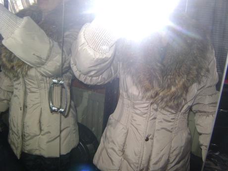 Bunda s mohutnou kožušinkou, l