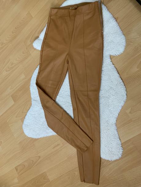 Koženkové nohavice, amisu,s