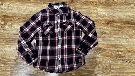 Kockovanú košeľu h&m 128, h&m,128
