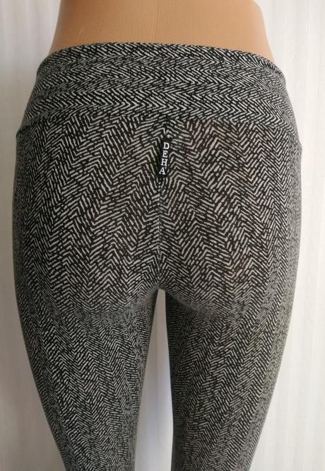 Dámske legíny s čierno bielym vzorom, deha, xs