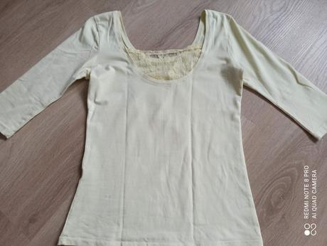 Slabozlte tričko top, s