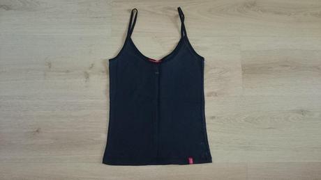 Čierne tričko na ramienka, esprit,s