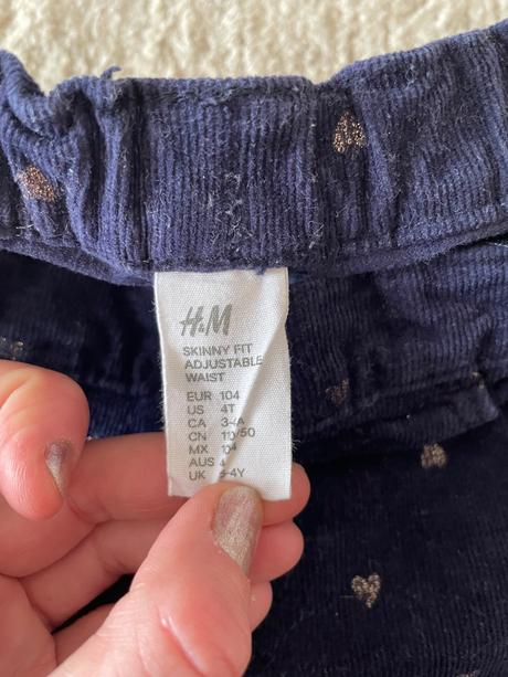 Nohavice, h&m,104