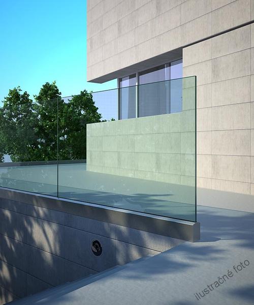 Sklenené zábradlie na terasu