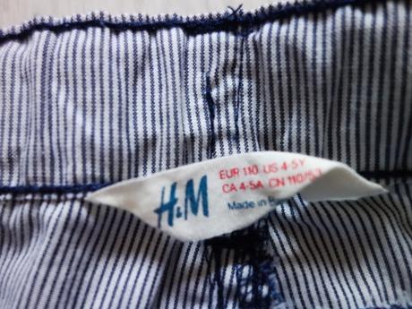 Kraťasky h&m, h&m,110