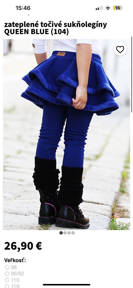 Even hrubé sukňolegíny vel.116, 116