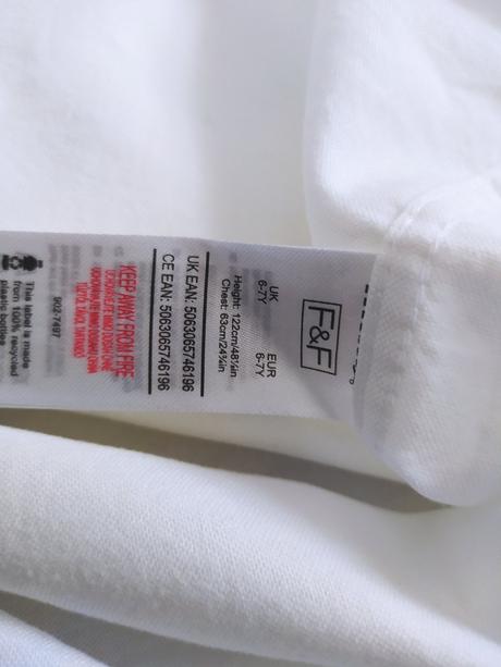 Biela košeľa, f&f,122