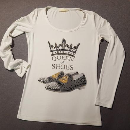 Tričko s kamienkovou aplikáciou, s