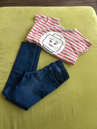 Tensie rifle + tricko s kratkym rukavom, h&m,128