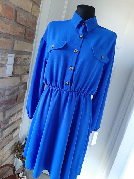 Dámske šaty s opaskom, 38 - xl