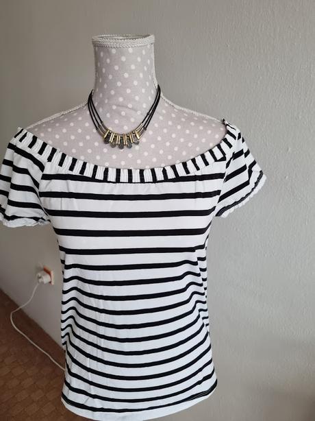 Bielo-čierny top orsay m, orsay,m