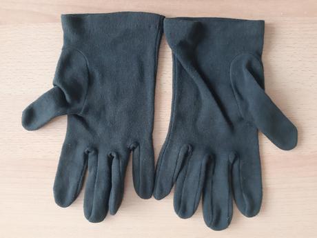 Dámske čierne rukavice, xl