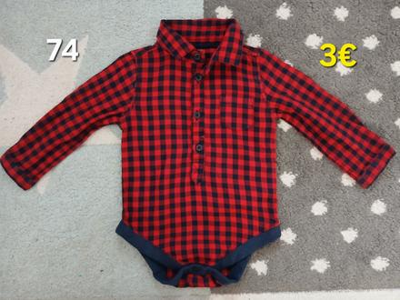 Vianocna karovana body kosela 74, primark,74