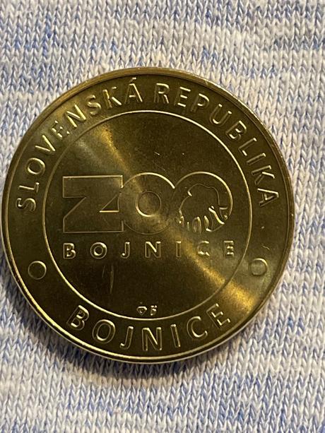 Pamätná minca zoo bojnice surikata a krajta zelená,