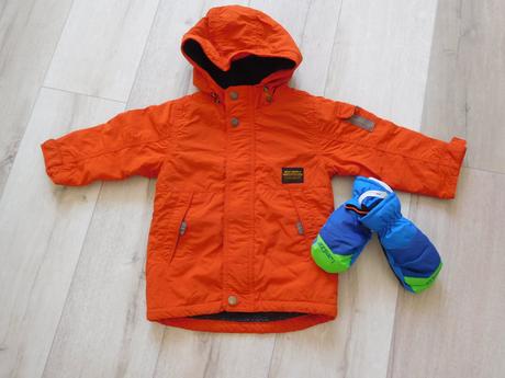 Next bunda zimná +rukavičky 92, 1/2-2 rokov,, next,92